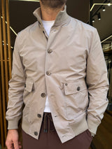 Distretto12: Bomber  In Tessuto Mano Nylon Idrorepellente E Traspirante