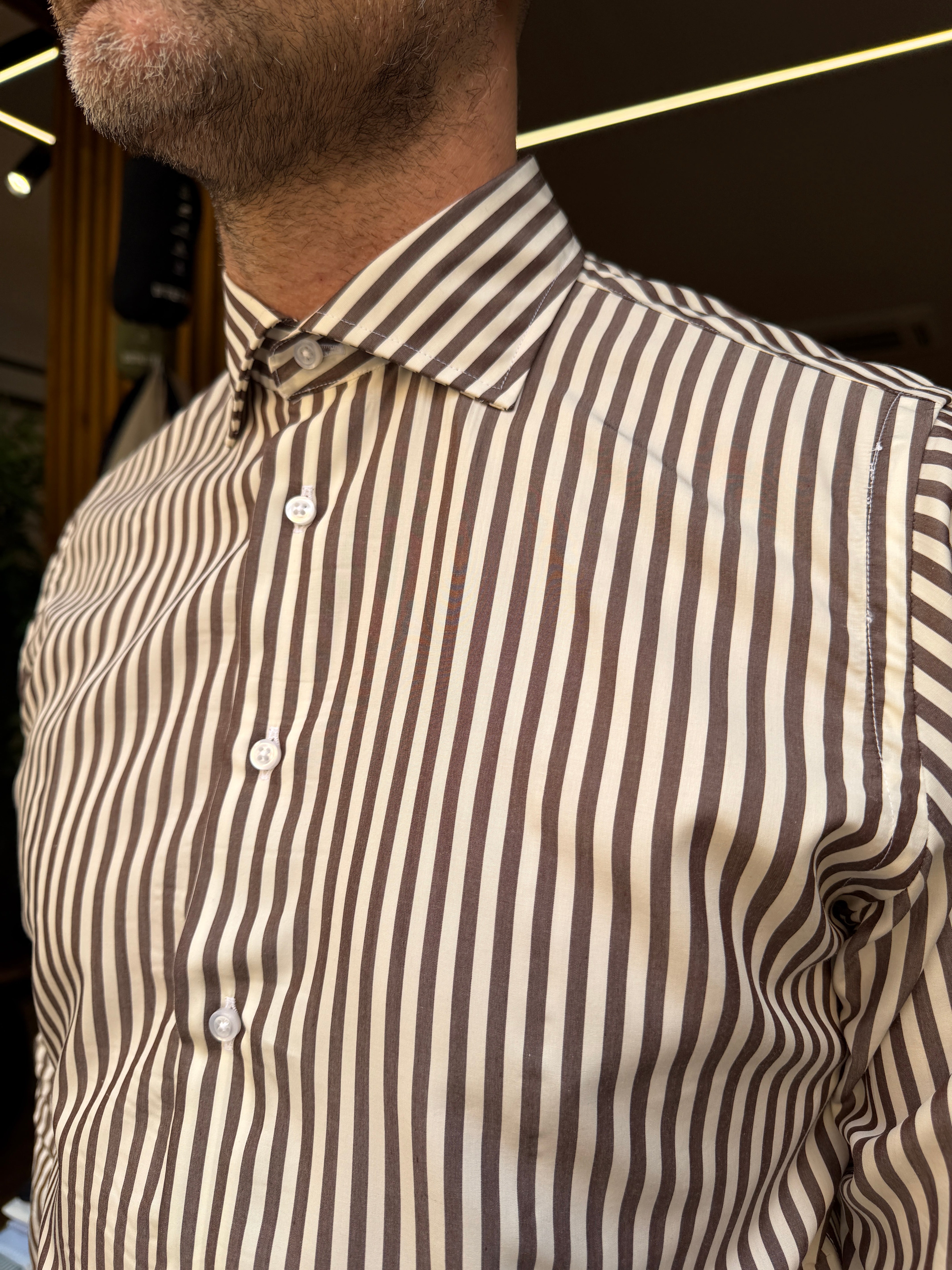 ALTEMFLOWER: Camicia righe slim fit