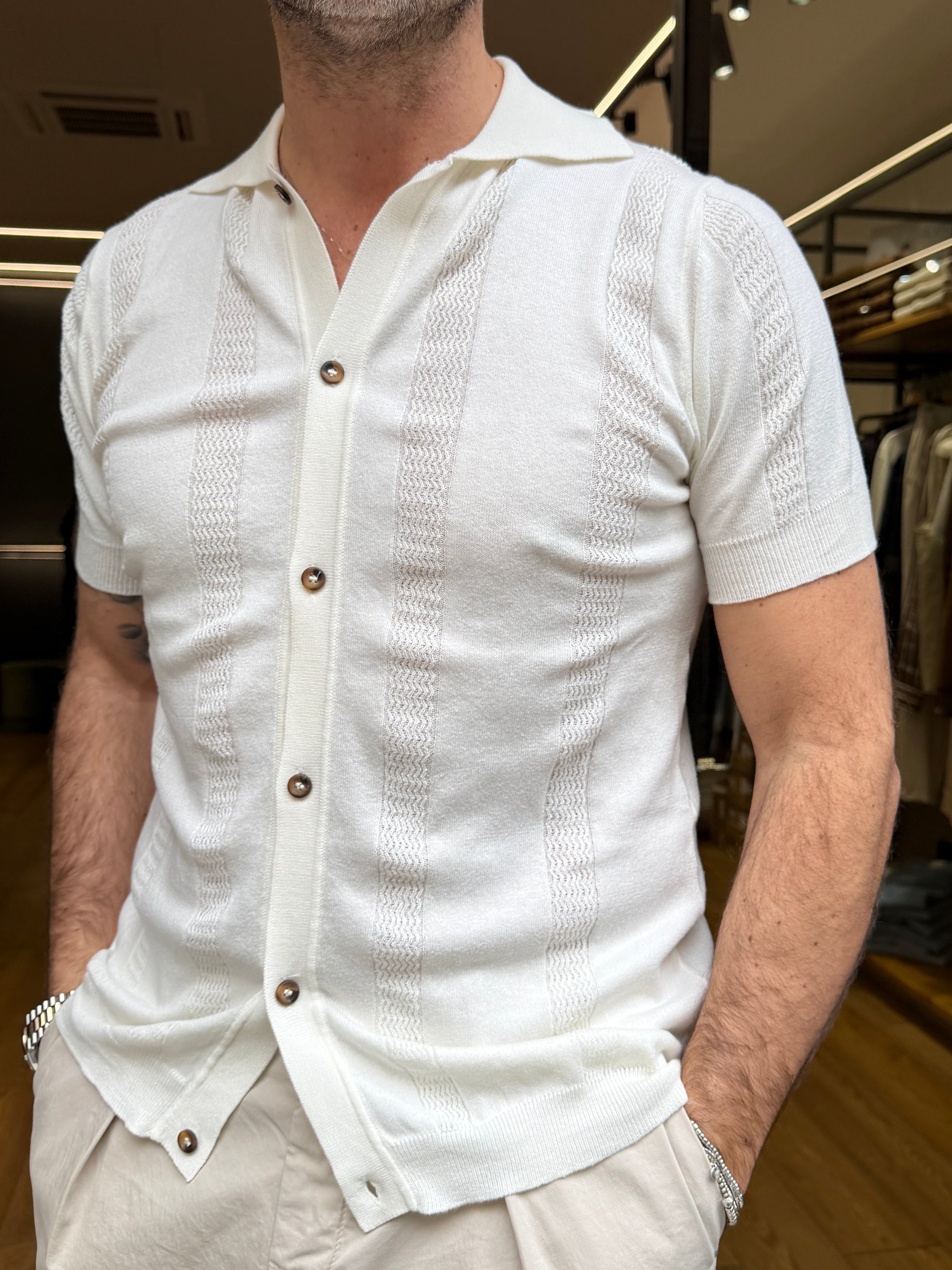 Squad: Polo Camicia Ricamata