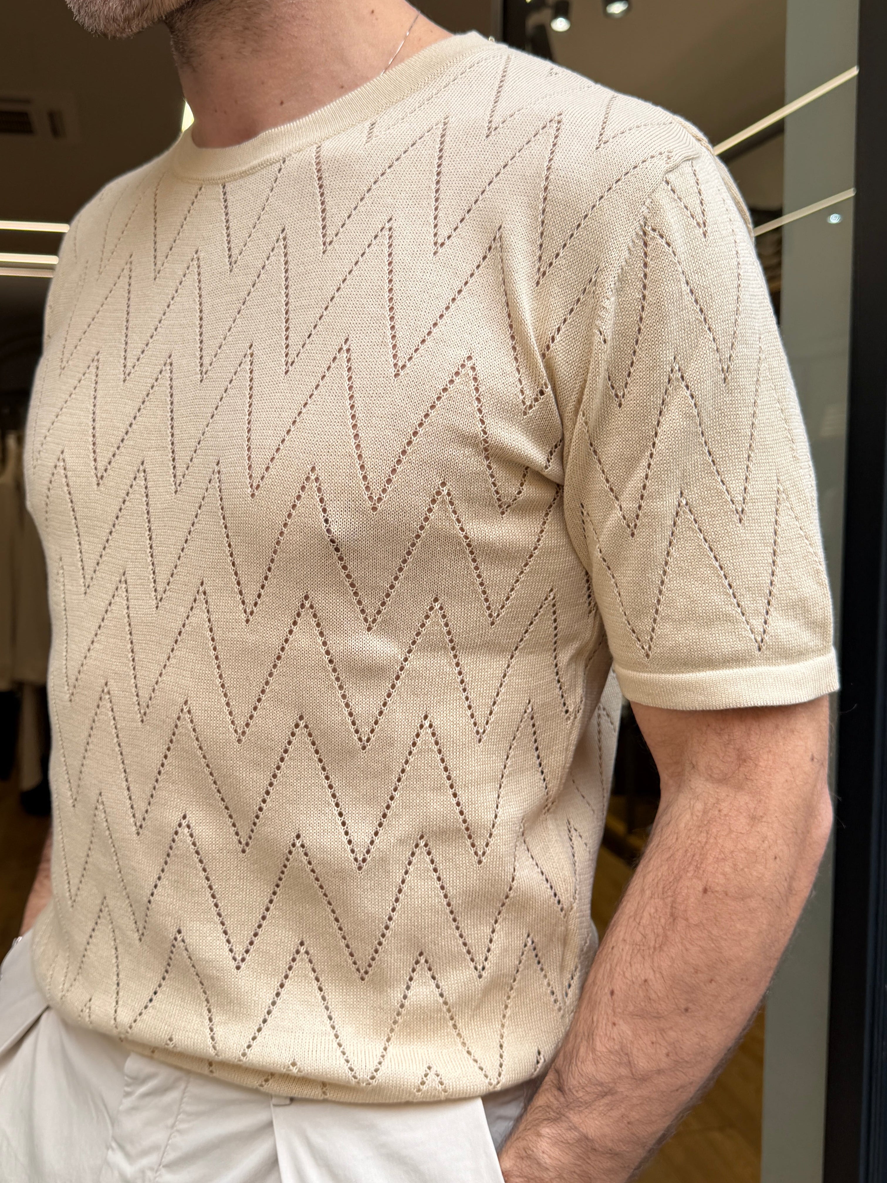 Alta: Relaxe: Girocollo m/m in filo