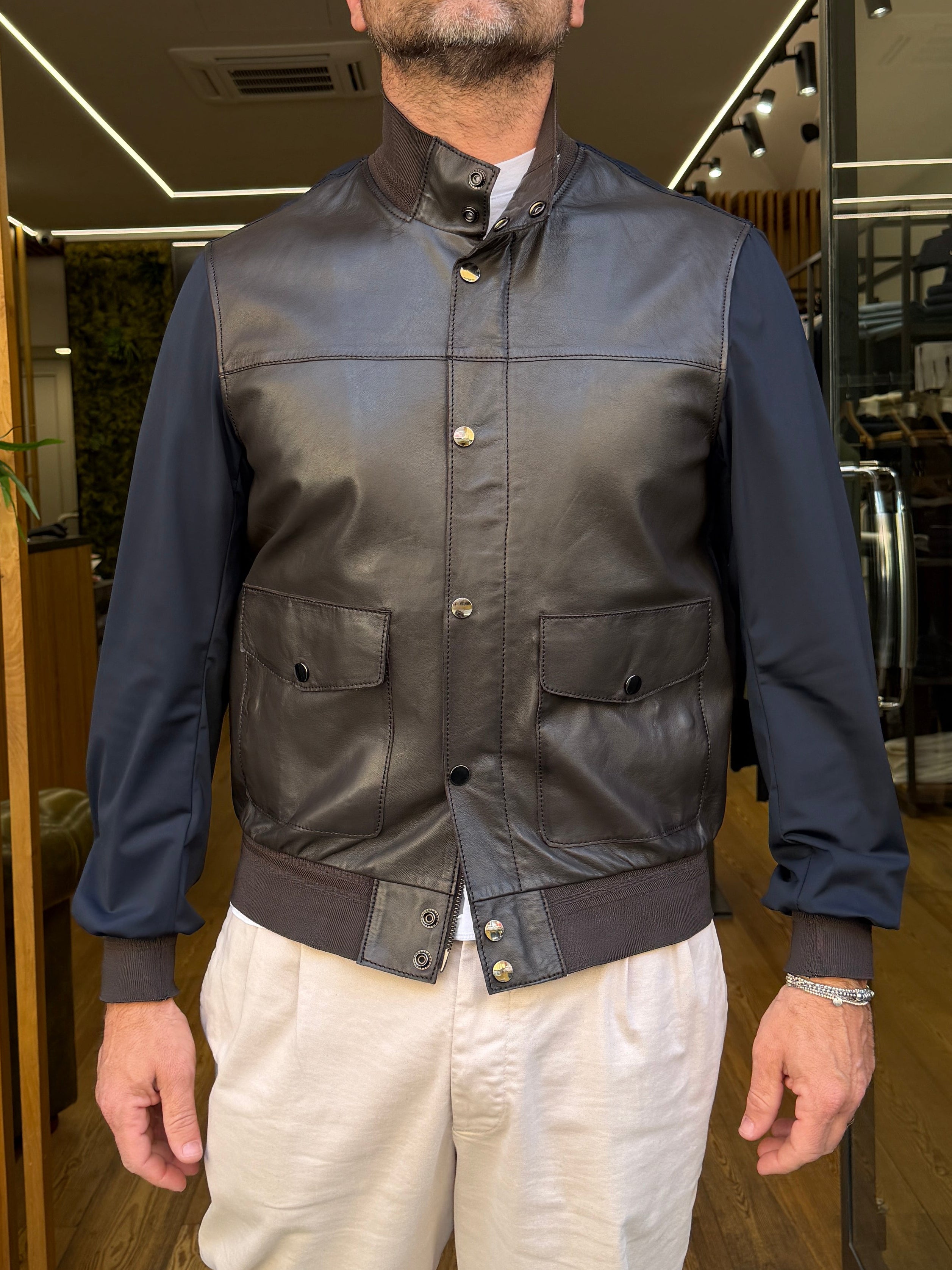 The Jack Leather:Titano Mix- Giubbotto in pelle