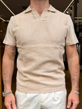 TREZ: RELIF - YUTA JEF - Polo senza bottoni mezza manica