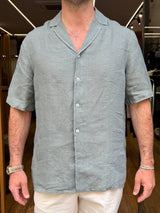 ALESSANDRO LAMURA: Camicia in Lino Mezza Manica
