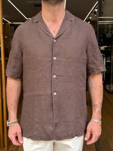 ALESSANDRO LAMURA: Camicia in Lino Mezza Manica