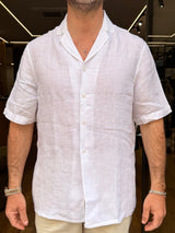 ALESSANDRO LAMURA: Camicia in Lino Mezza Manica