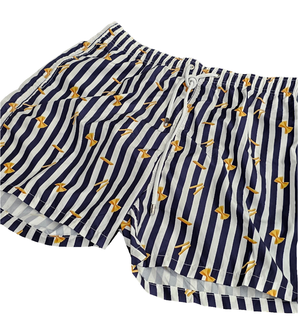 Swimsuit – striped espadrille pattern