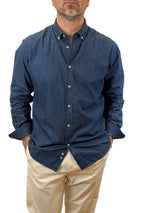 Trez: Concorde - Camicia Denim in cotone Slim Fit