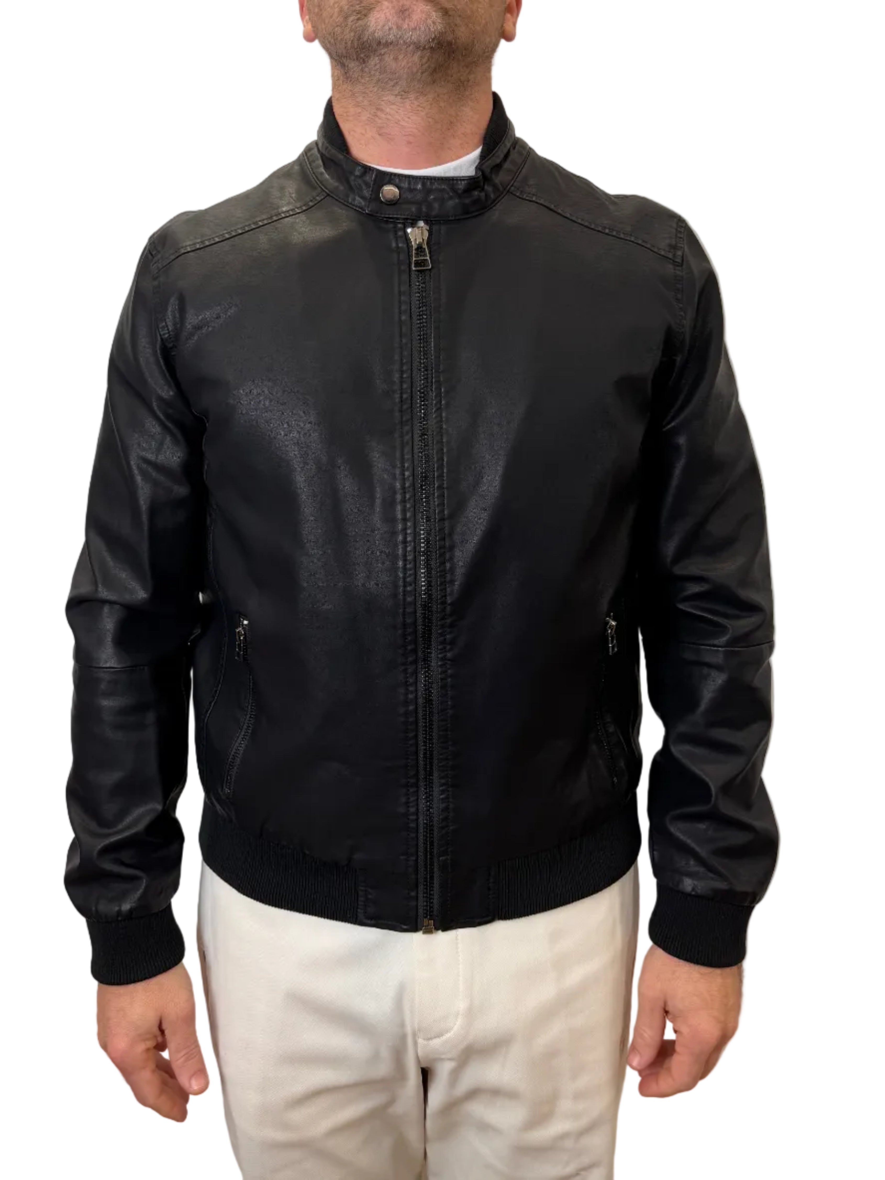 Trez: Grease - Giubbotto in ecopelle