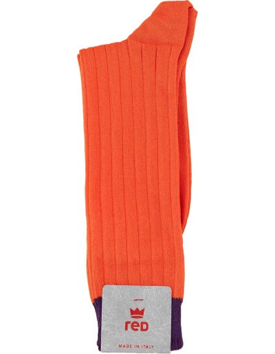 Red Sox:Calza Uomo Crew Costa Caldo Cotone Vermiglio